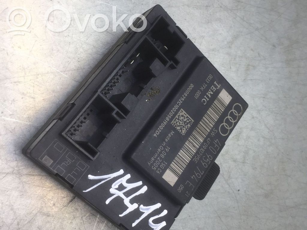 Audi A6 S6 C6 4F Door control unit/module 
