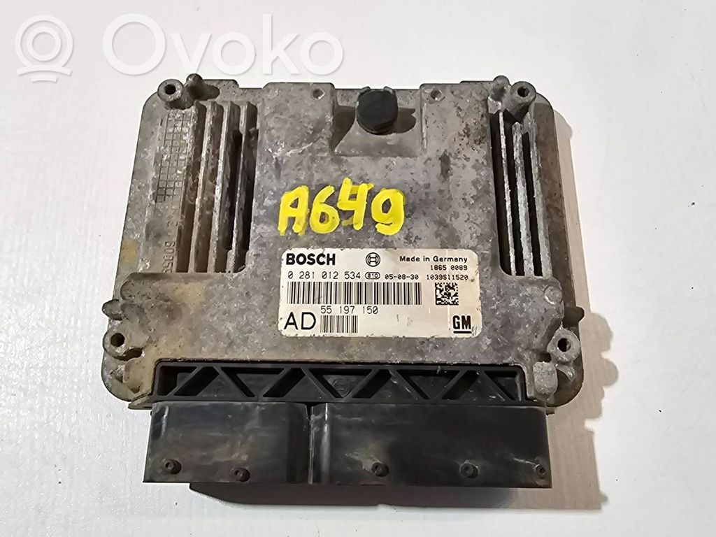Opel Vectra C Engine control unit/module 