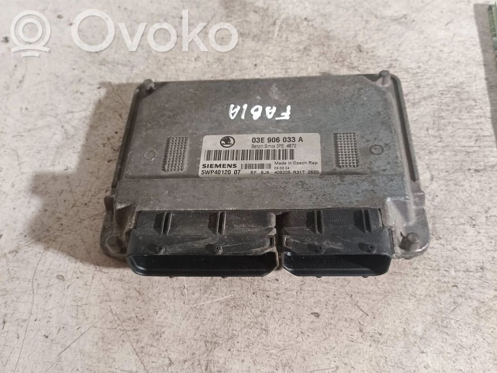 Engine control unit/module   03E906033A,5WP4012007