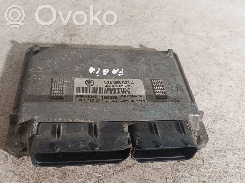 Skoda Fabia Mk1 (6Y) Engine control unit/module 