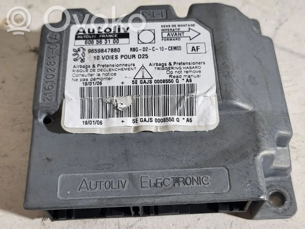 Peugeot 407 Airbag control unit/module 