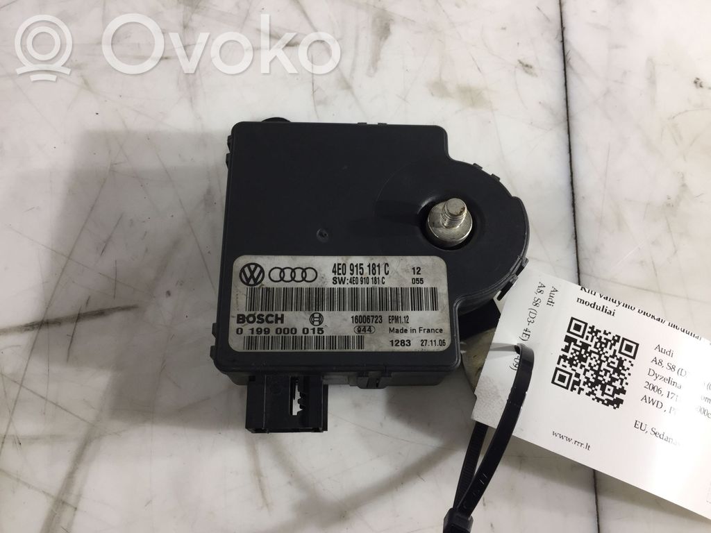 Audi A8 S8 D3 4E Other control units/modules 
