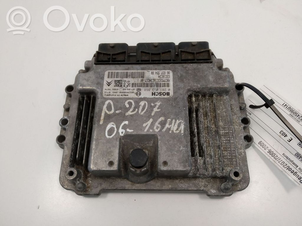 Peugeot 207 Engine control unit/module 