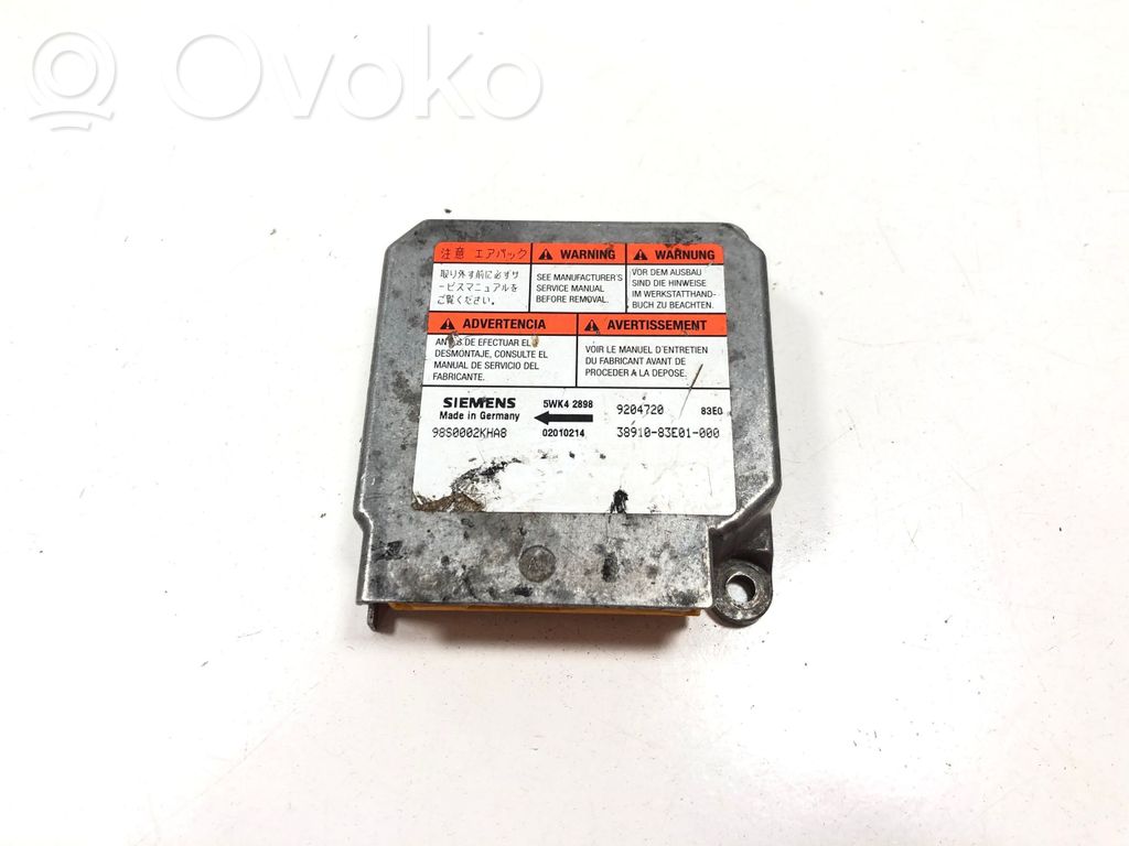 Opel Agila A Airbag control unit/module 