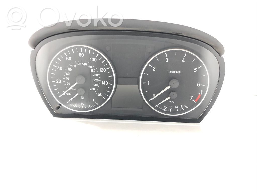 BMW 3 E90 E91 Spidometrs (instrumentu panelī) 