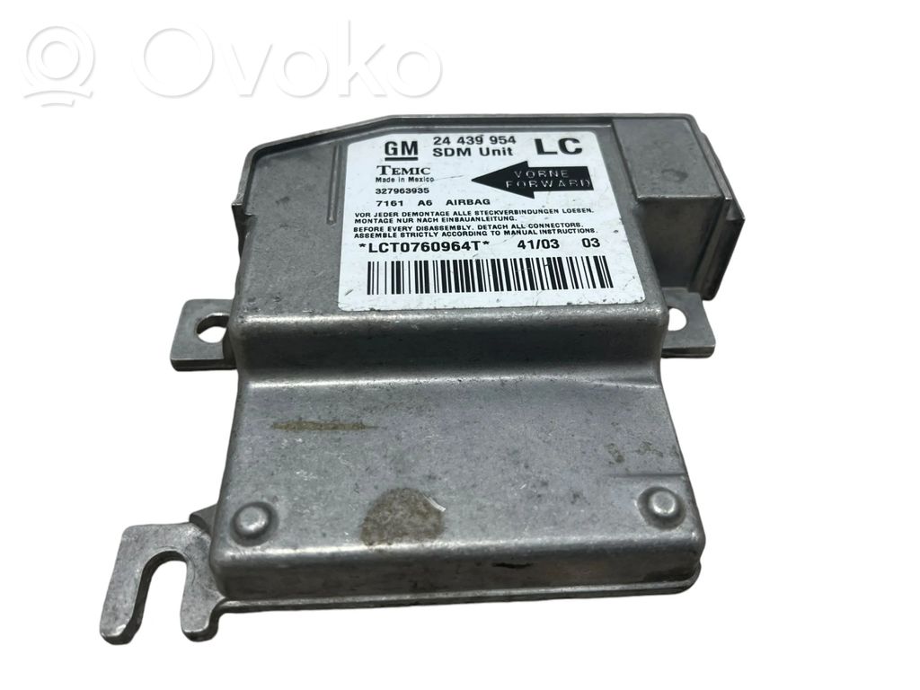 Opel Corsa C Airbag control unit/module 