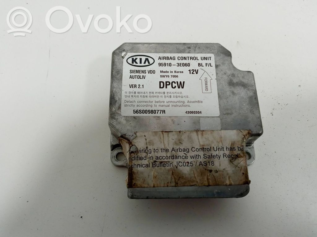 KIA Sorento Airbag control unit/module 