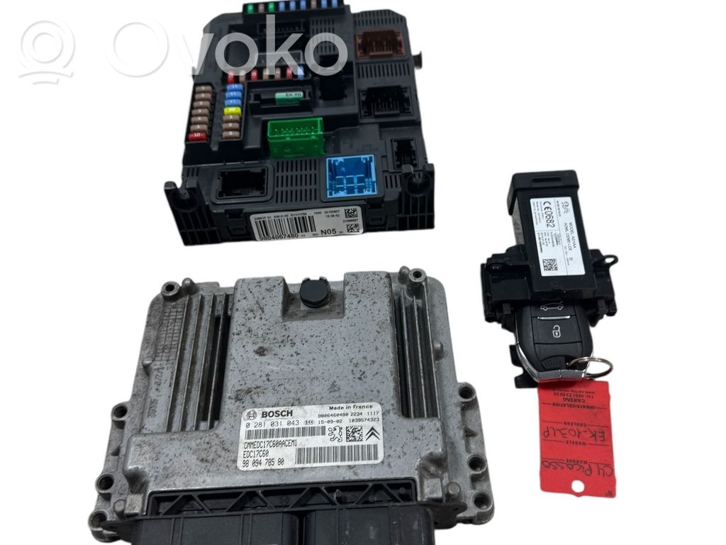 Citroen C4 II Picasso Engine ECU kit and lock set 