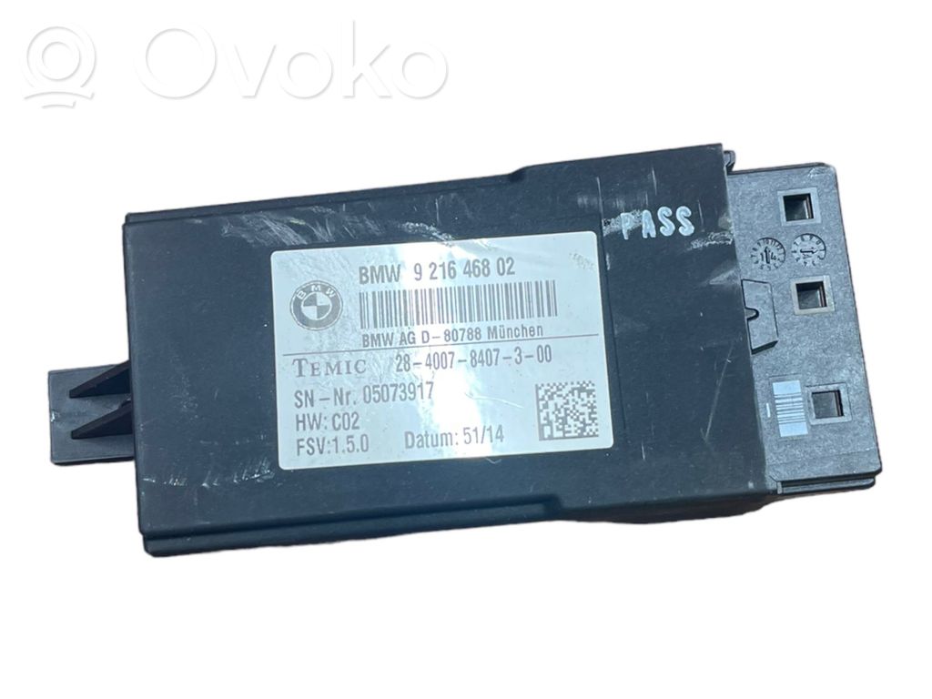 BMW 5 F10 F11 Sėdynės valdymo blokas 