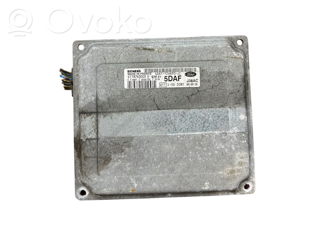 Engine control unit/module   4S6112A650JC,J38AC,J38AC,09957,252261752,I002081,S118763005,S118763005D