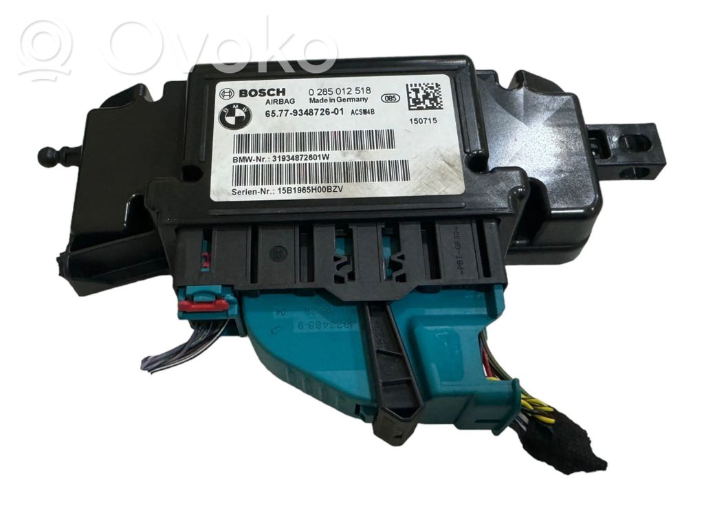 BMW 3 F30 F35 F31 Sterownik / Moduł Airbag 