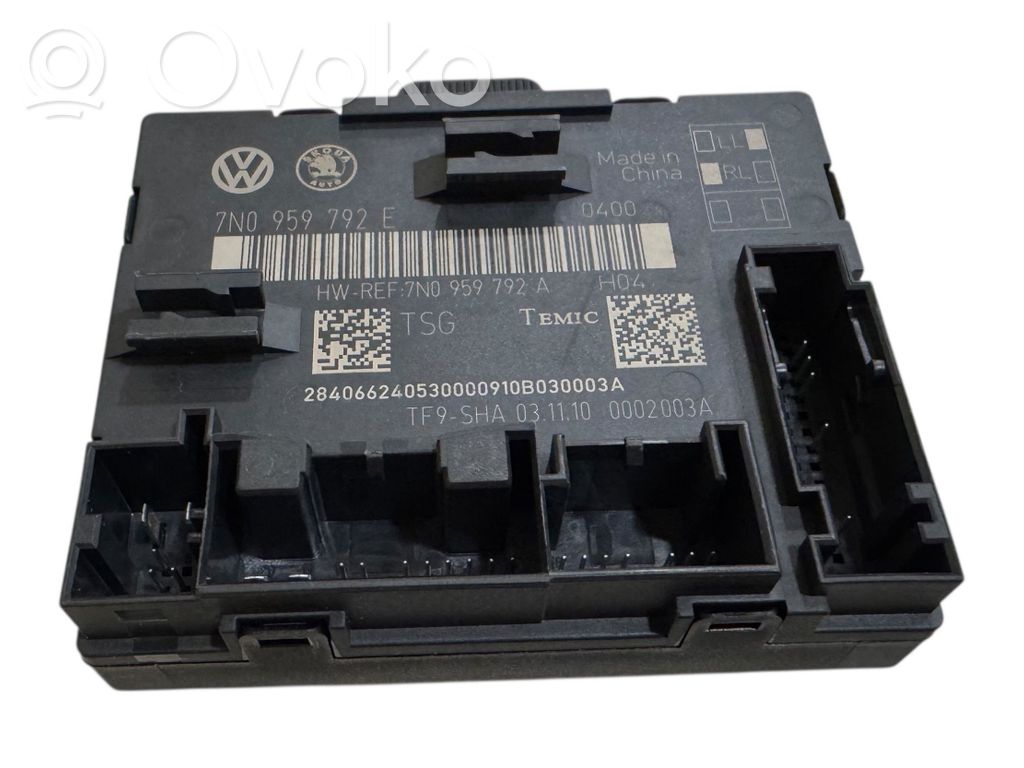 Skoda Yeti (5L) Door control unit/module 