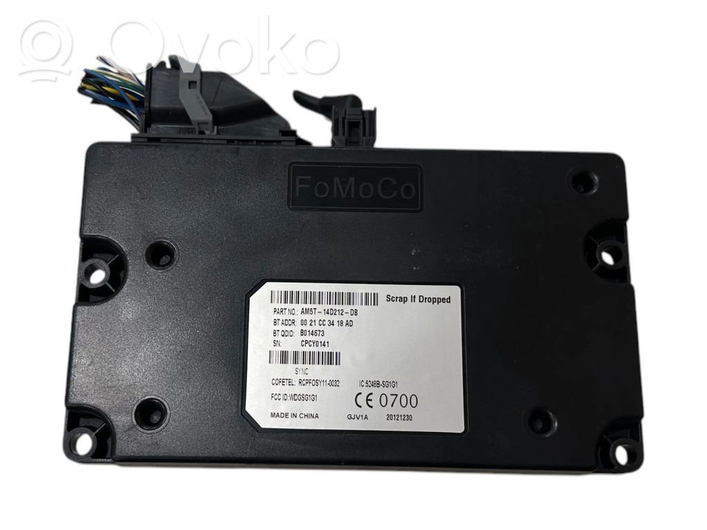 Ford Focus Bluetooth control unit module 