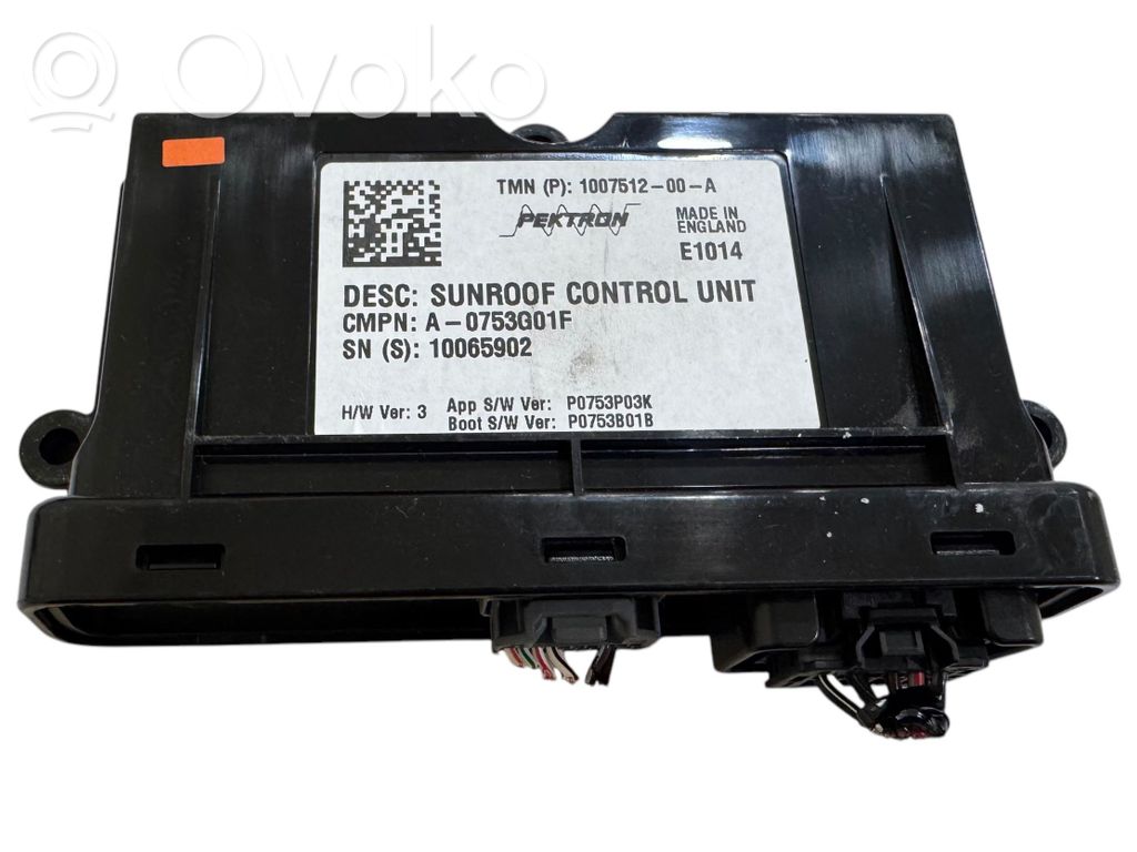 Tesla Model S Sunroof control unit/module 
