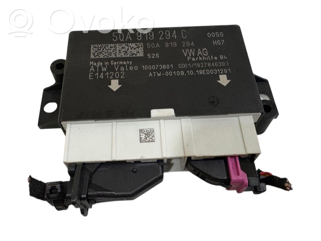 Volkswagen e-Golf Parkošanas (PDC) vadības bloks 