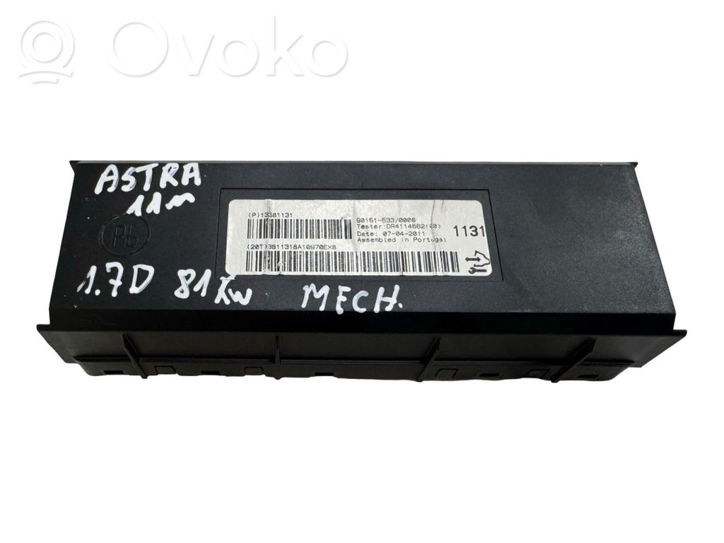 Opel Astra J Autres unités de commande / modules 