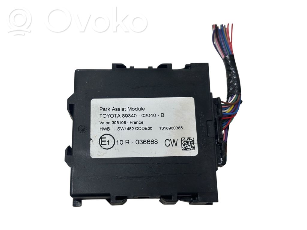 Toyota Auris E180 Parking PDC control unit/module 