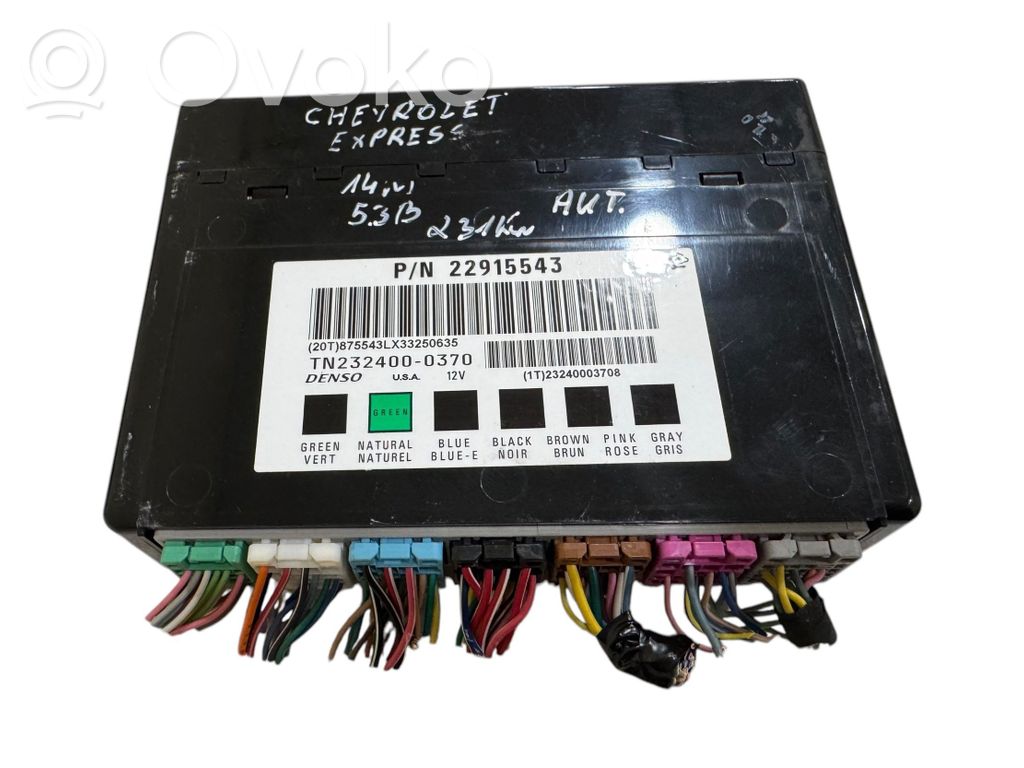 Chevrolet Express Central body control module 