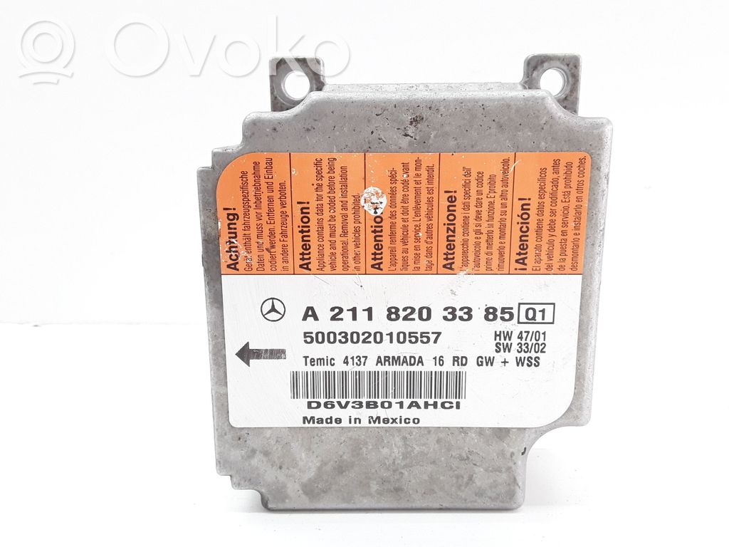 Mercedes-Benz E W211 Airbag control unit/module 