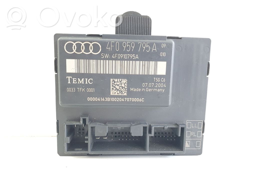 Audi A6 S6 C6 4F Door control unit/module 