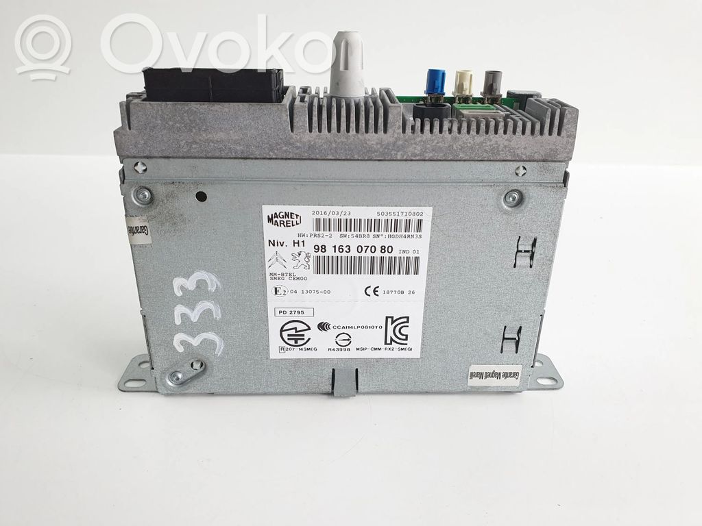 Peugeot 308 Radio/CD/DVD/GPS head unit 