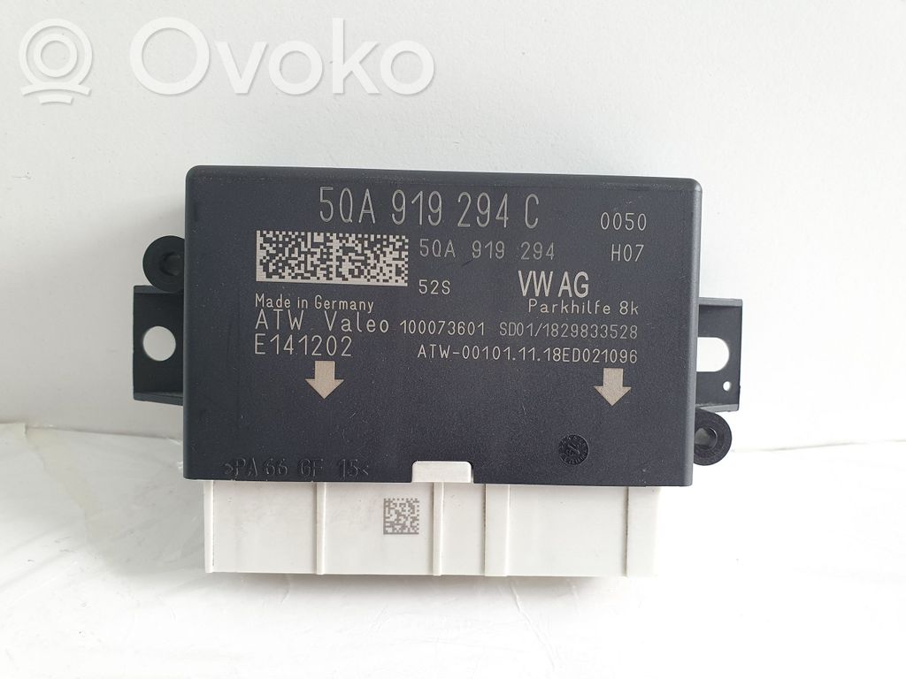 Volkswagen Touran III Parkošanas (PDC) vadības bloks 