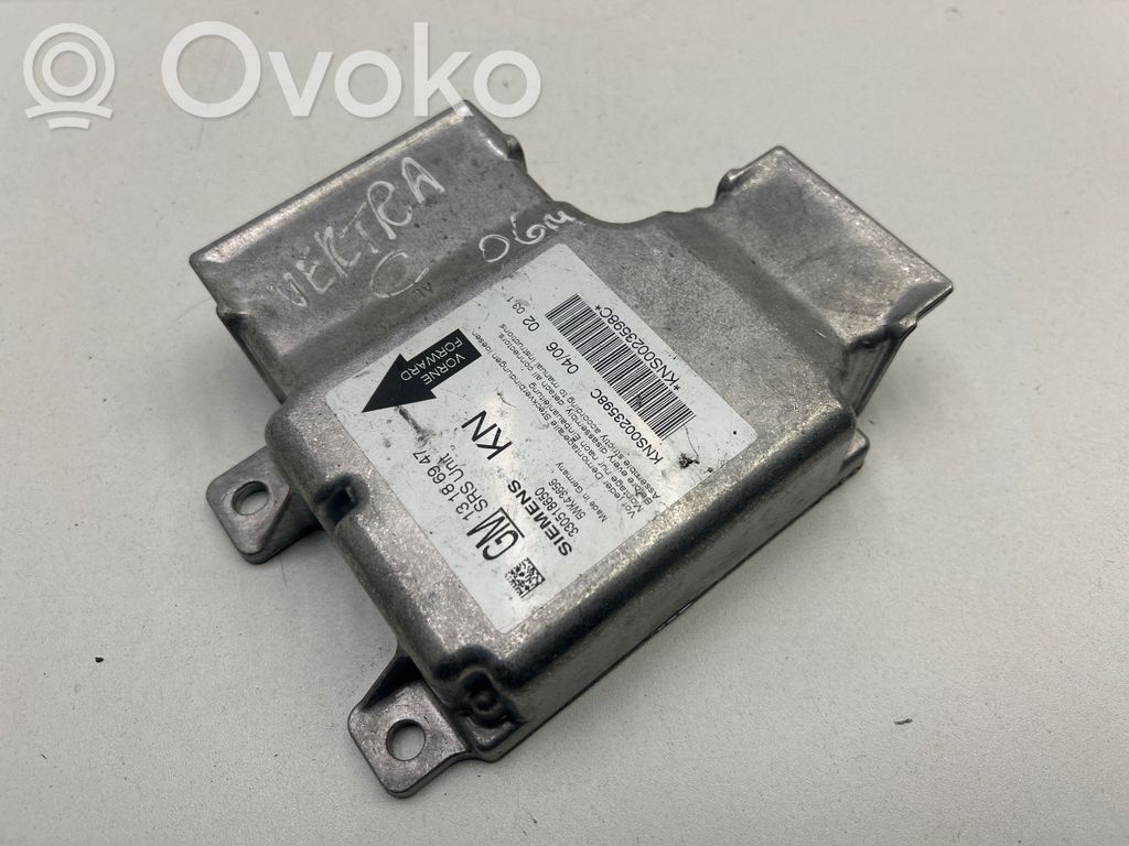 Opel Vectra C Airbag control unit/module 