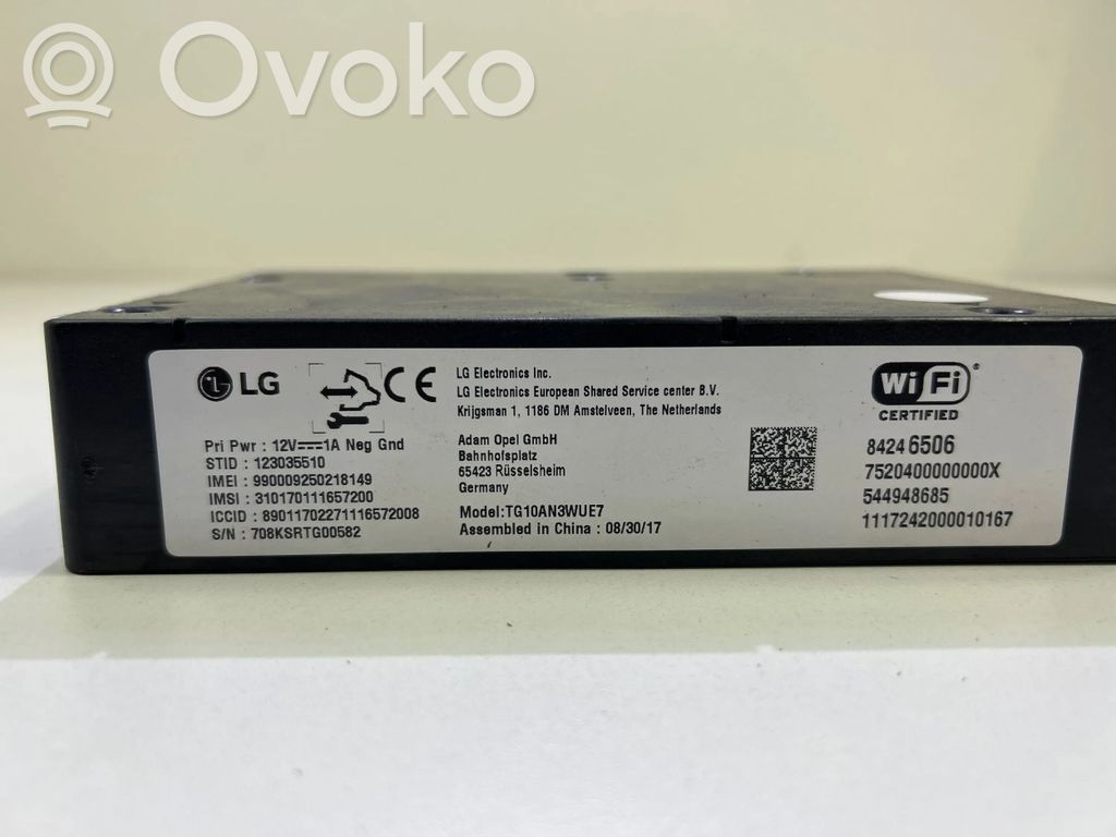 Opel Mokka X Other control units/modules 