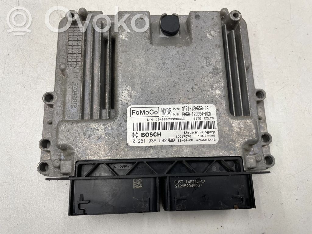 Engine control unit/module   HA6A12B684ACA,0281039582,AT7112A650EA