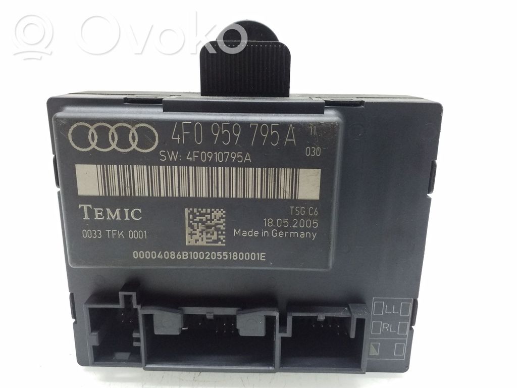 Audi A6 S6 C6 4F Door control unit/module 