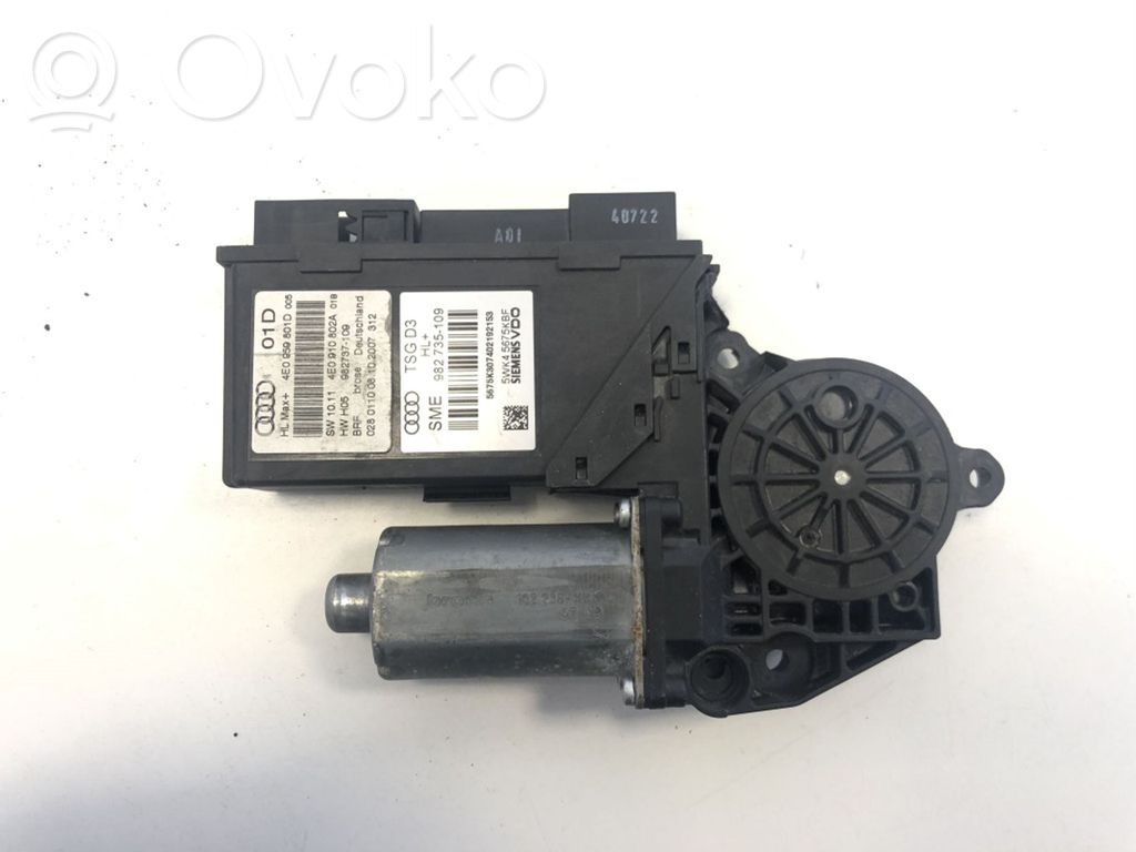 Audi A8 S8 D3 4E Rear door window regulator motor 