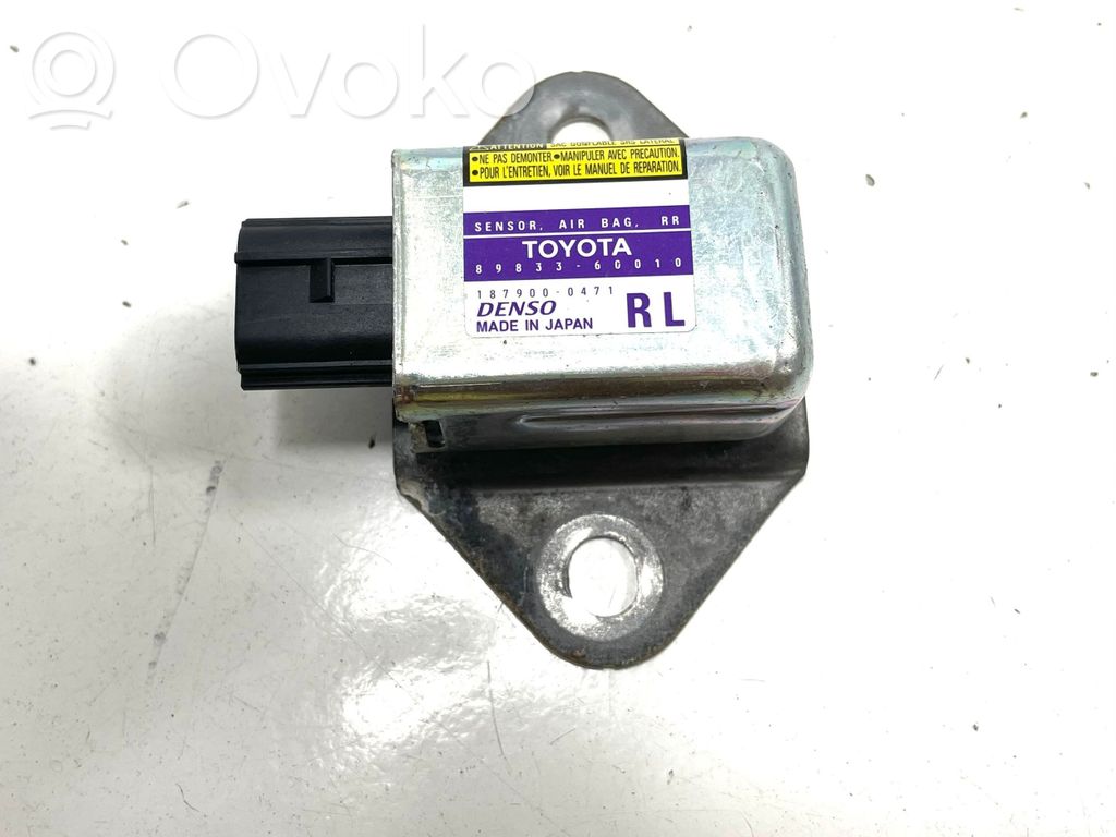 Toyota Land Cruiser (J120) Czujnik uderzenia Airbag 
