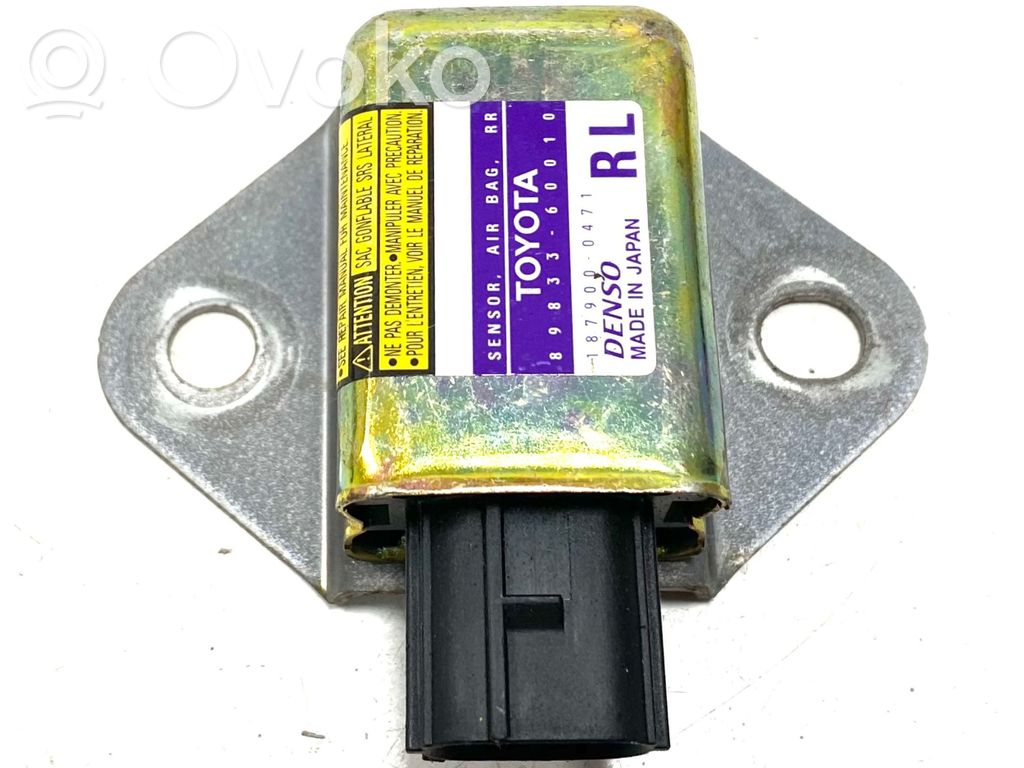 Toyota Land Cruiser (J120) Czujnik uderzenia Airbag 