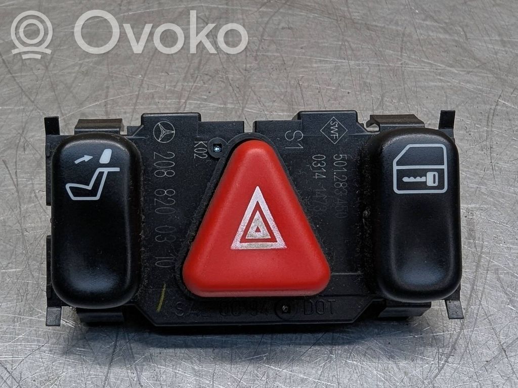 Mercedes-Benz E W210 Hazard light switch 