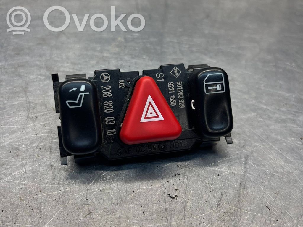 Mercedes-Benz CLK A208 C208 Hazard light switch 