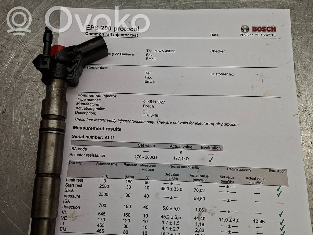 Mercedes-Benz R W251 Fuel injector 