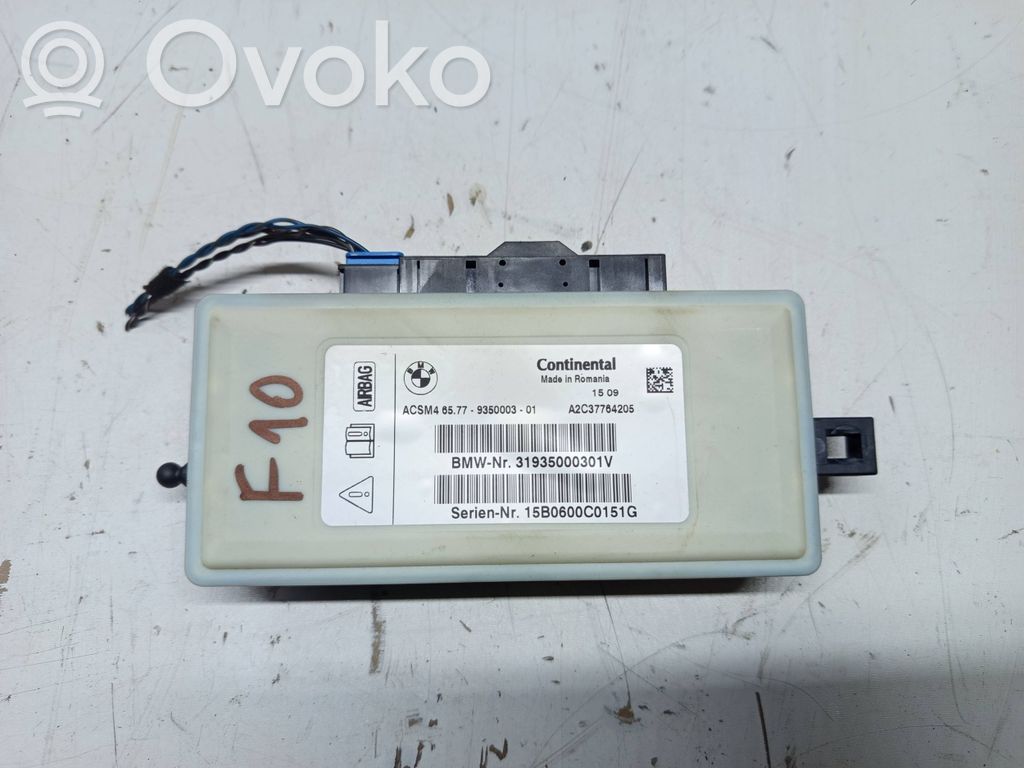 BMW 5 F10 F11 Airbag control unit/module 