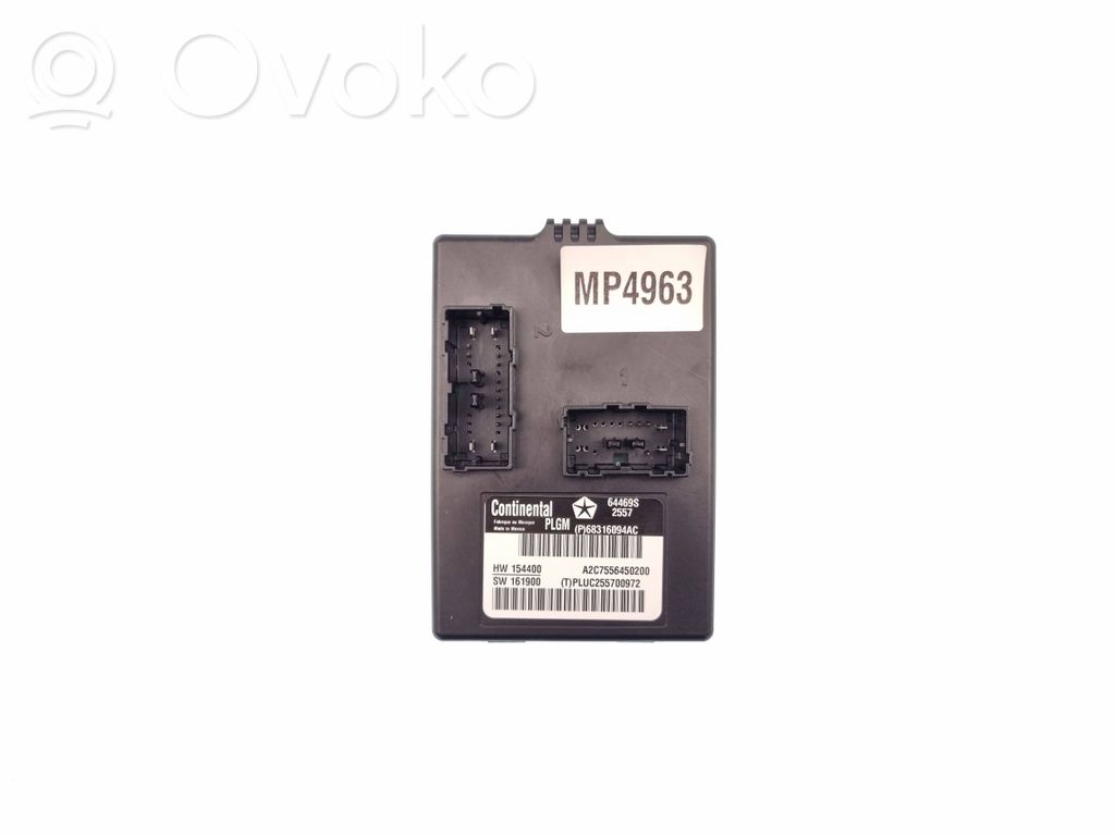 Chrysler Pacifica Tailgate/trunk control unit/module 