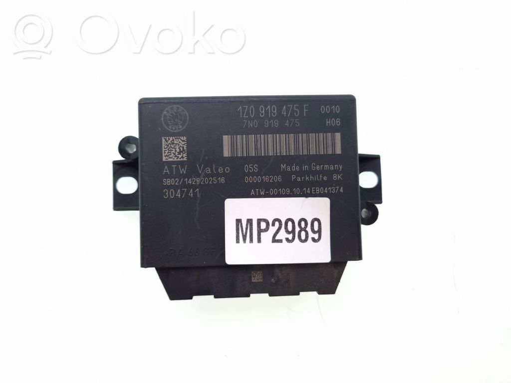 Skoda Superb B6 (3T) Parking PDC control unit/module 