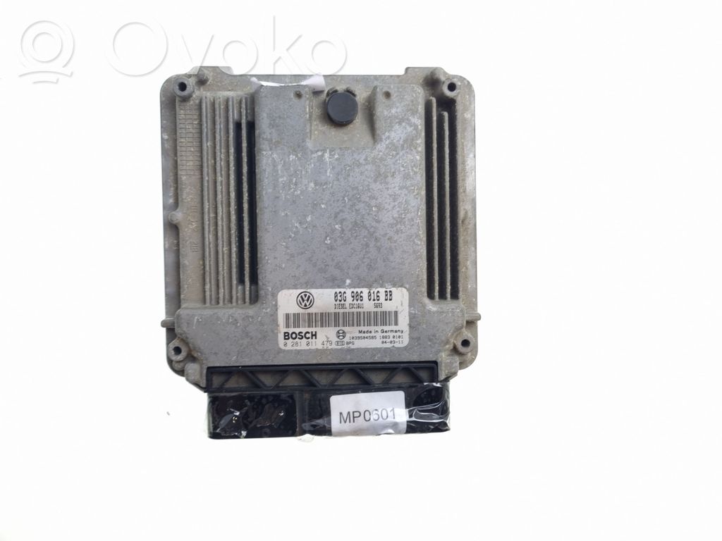 Engine control unit/module   03G906016BB,0281011479