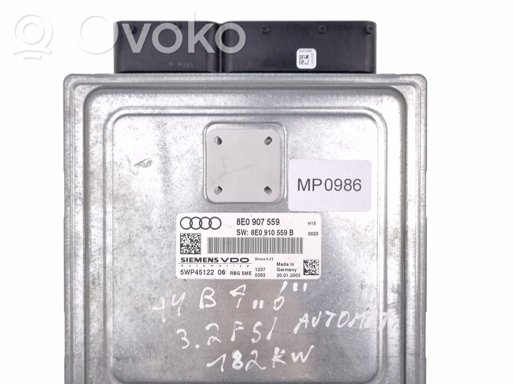 Audi A4 S4 B7 8E 8H Engine control unit/module 