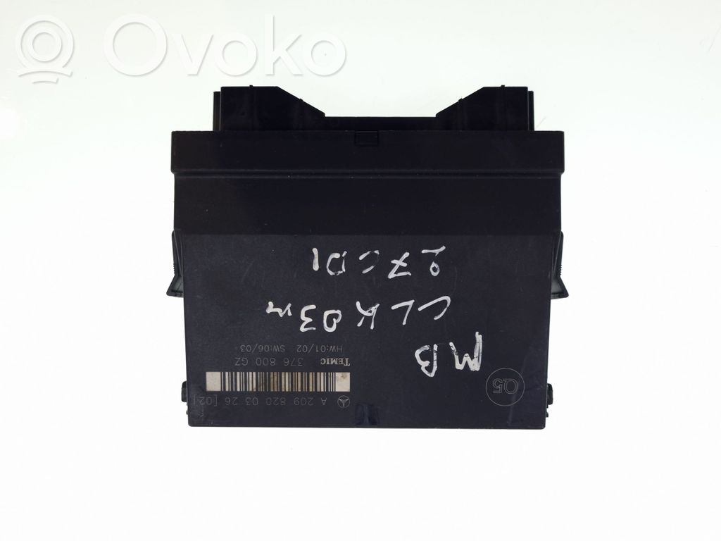 Mercedes-Benz CLK A209 C209 Comfort/convenience module 