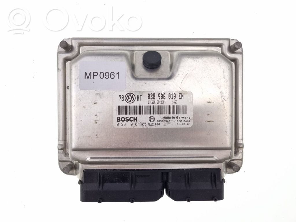 Engine control unit/module   0281010705,038906019EN