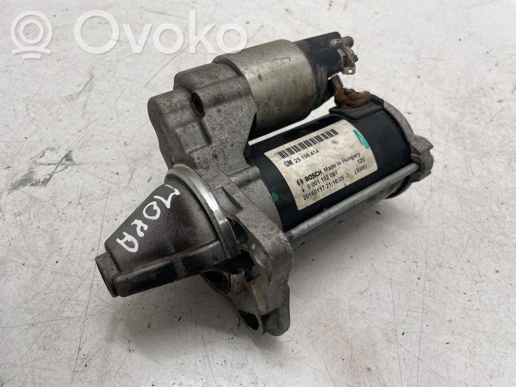 Opel Mokka X Starter motor 