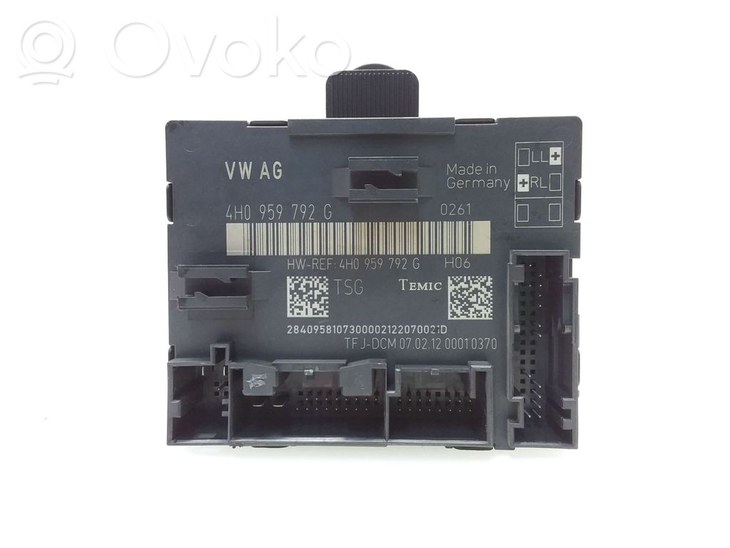 Audi A8 S8 D4 4H Unité de commande module de porte 