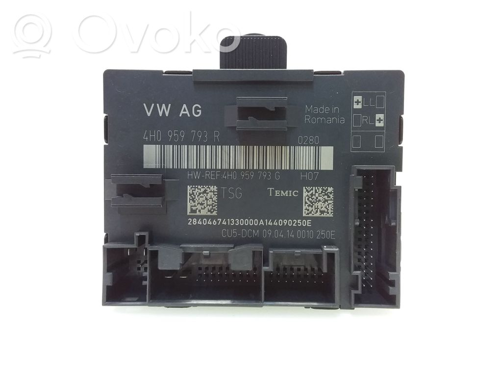 Audi A8 S8 D4 4H Door control unit/module 