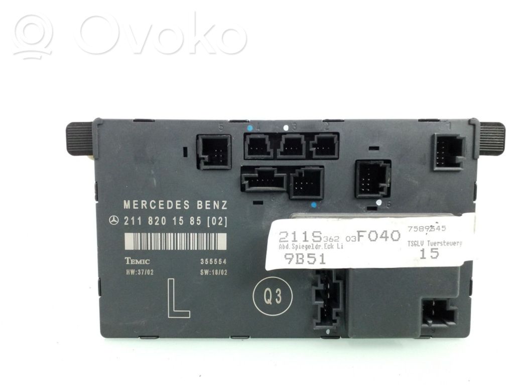 Mercedes-Benz E W211 Door control unit/module 