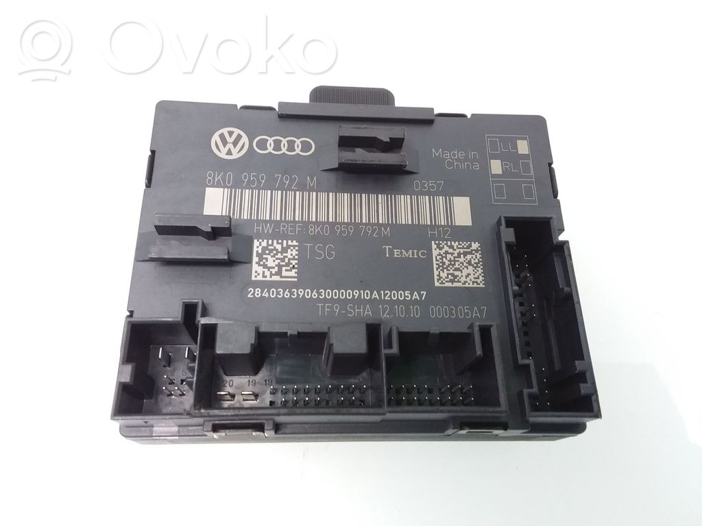 Audi A4 S4 B8 8K Door control unit/module 