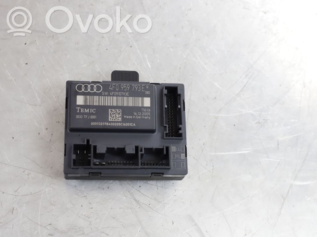 Audi A6 S6 C6 4F Door control unit/module 