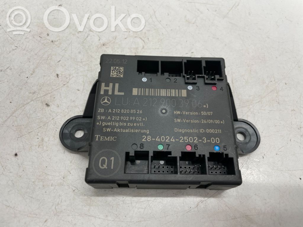 Mercedes-Benz E W212 Door control unit/module 